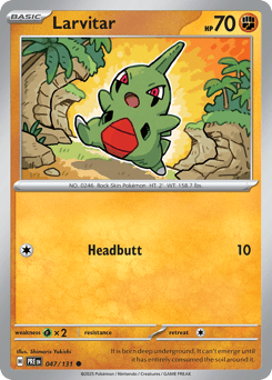 Larvitar Prismatic Evolutions #47