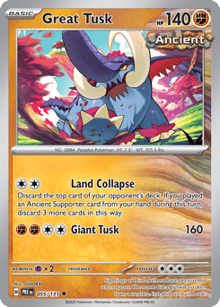 Great Tusk Prismatic Evolutions #55