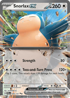 Snorlax ex Prismatic Evolutions #76