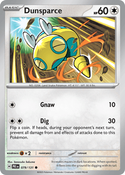 Dunsparce Prismatic Evolutions #79