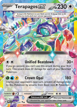Terapagos ex Prismatic Evolutions #92