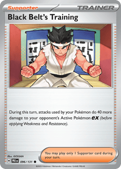 Black Belt's Training Prismatic Evolutions #96