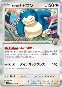 Japanese Snorlax (ホップのカビゴン)