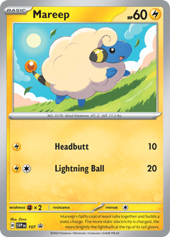 Mareep Scarlet & Violet Black Star Promos #107