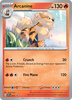 Arcanine Scarlet & Violet Black Star Promos #11
