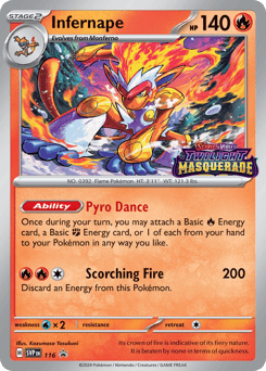 Infernape Scarlet & Violet Black Star Promos #116
