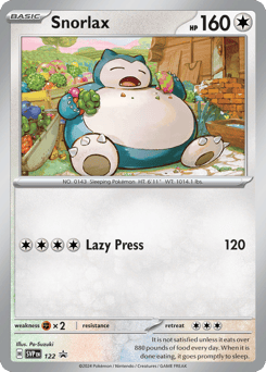 Snorlax Scarlet & Violet Black Star Promos #122