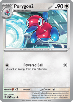 Porygon2 Scarlet & Violet Black Star Promos #138