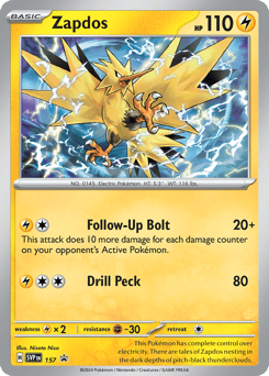 Zapdos Scarlet & Violet Black Star Promos #157
