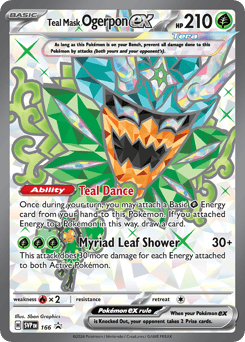Türkisgrüne-Maske-Ogerpon-ex Scarlet & Violet Black Star Promos #166