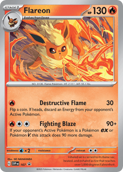Flareon Scarlet & Violet Black Star Promos #167