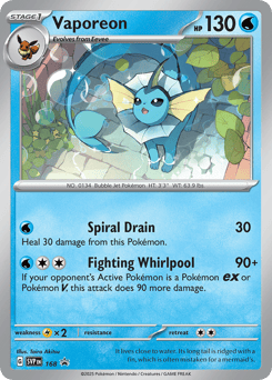 Vaporeon Scarlet & Violet Black Star Promos #168