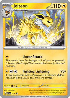 Jolteon Scarlet & Violet Black Star Promos #169