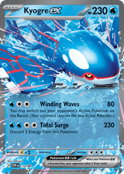 Kyogre ex Scarlet & Violet Black Star Promos #178