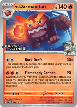 N's Darmanitan Scarlet & Violet Black Star Promos #181