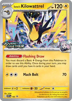 Iono's Kilowattrel Scarlet & Violet Black Star Promos #182