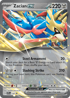 Zacian ex Scarlet & Violet Black Star Promos #198