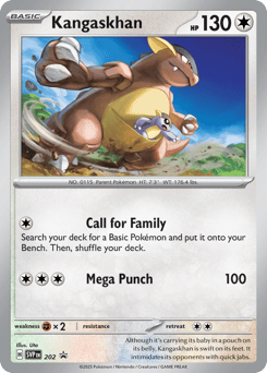 Kangaskhan Scarlet & Violet Black Star Promos #202