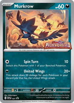 Murkrow Scarlet & Violet Black Star Promos #21