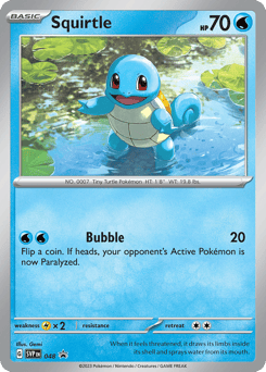 Squirtle Scarlet & Violet Black Star Promos #48