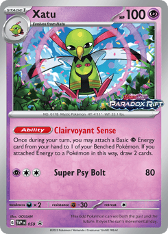 Xatu Scarlet & Violet Black Star Promos #59