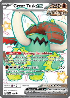 Great Tusk ex Scarlet & Violet Black Star Promos #72