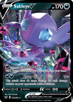 Sableye V Sword & Shield #120