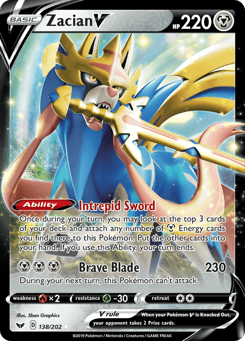 Zacian V Sword & Shield #138