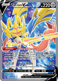 Zacian V Sword & Shield #195