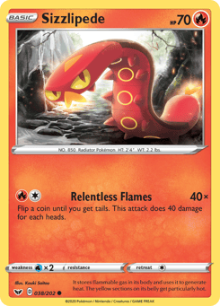 Sizzlipede Sword & Shield #38