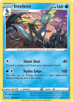 Inteleon Sword & Shield #59