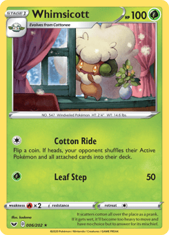 Whimsicott Sword & Shield #6