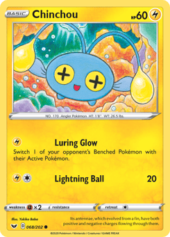 Chinchou Sword & Shield #68