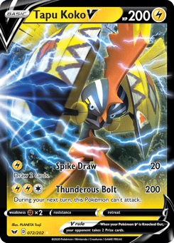 Tapu Koko V Sword & Shield #72