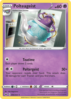 Polteageist Sword & Shield #90