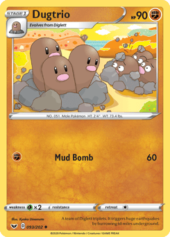 Dugtrio Sword & Shield #93