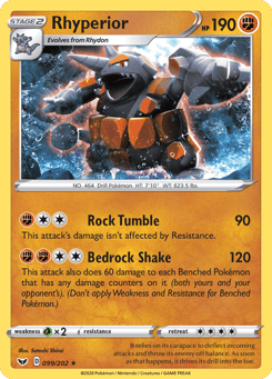 Rhyperior Sword & Shield #99