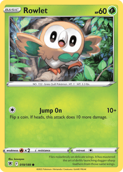 Rowlet Astral Radiance #19