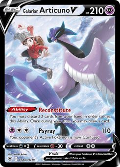 Galarian Articuno V Astral Radiance Trainer Gallery #TG16