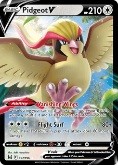 Pidgeot V Lost Origin #137