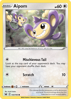 Aipom Lost Origin #144