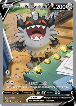 Galarian Perrserker V Lost Origin #184