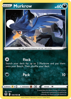 Murkrow Silver Tempest #106