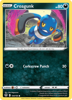 Croagunk Silver Tempest #109