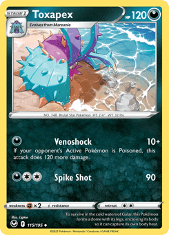 Toxapex Silver Tempest #115