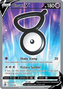 Unown V Silver Tempest #176