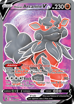 Hisuian Arcanine V Silver Tempest #179