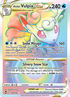 Alolan Vulpix VSTAR Silver Tempest #197