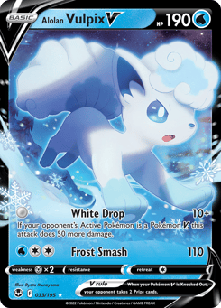 Alolan Vulpix V Silver Tempest #33