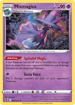 Mismagius Silver Tempest #64